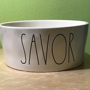 Rae Dunn Large Dog Bowl
